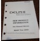 2000 General Motors New Product Information by Delphi